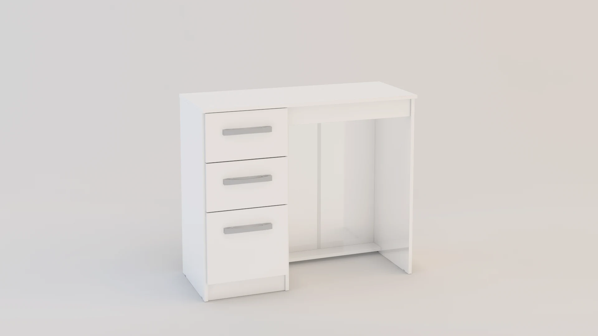 Lynx 3 Drawer Dressing Table - Tables, photo 7 of 10