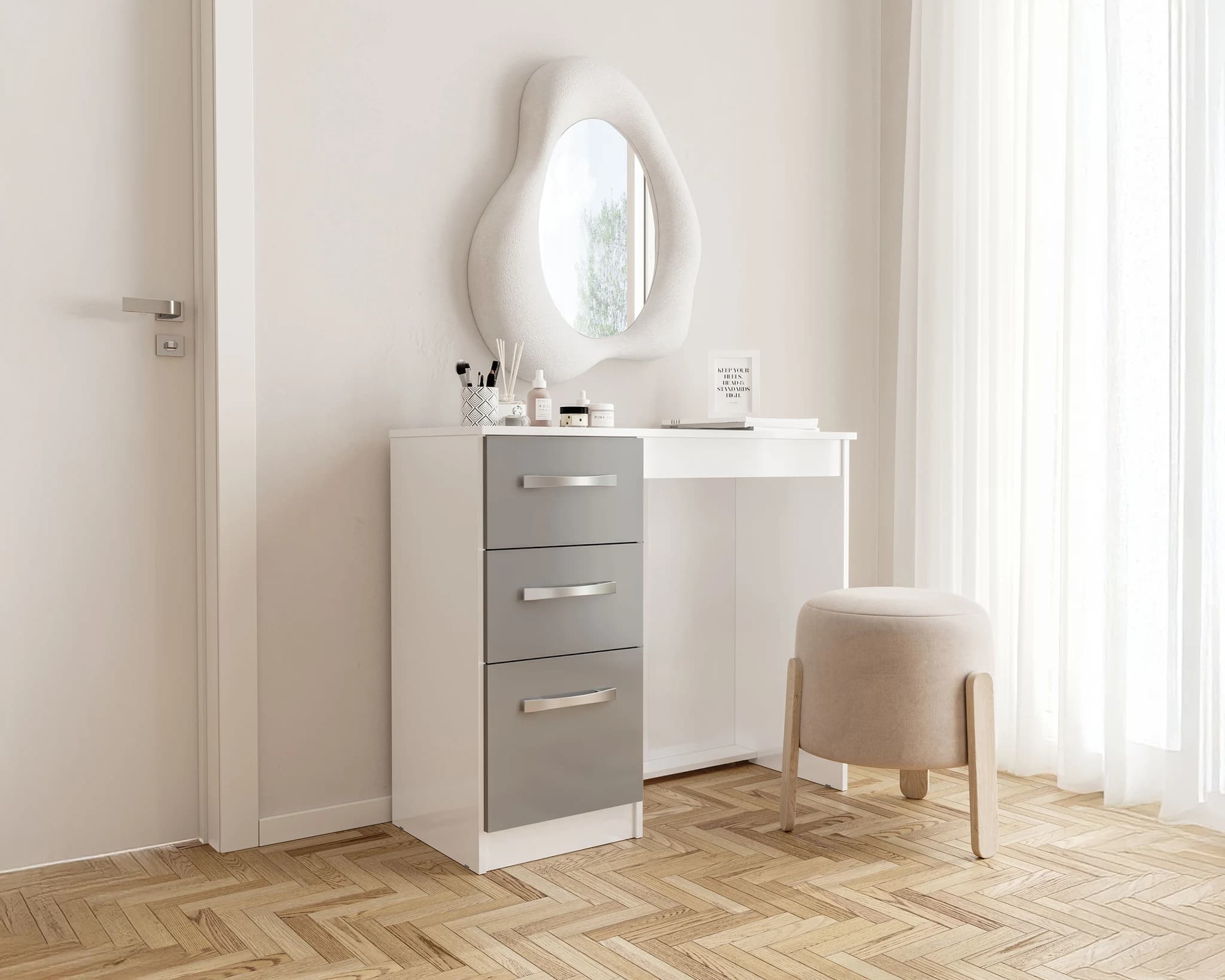Lynx 3 Drawer Dressing Table - Tables, photo 2 of 10