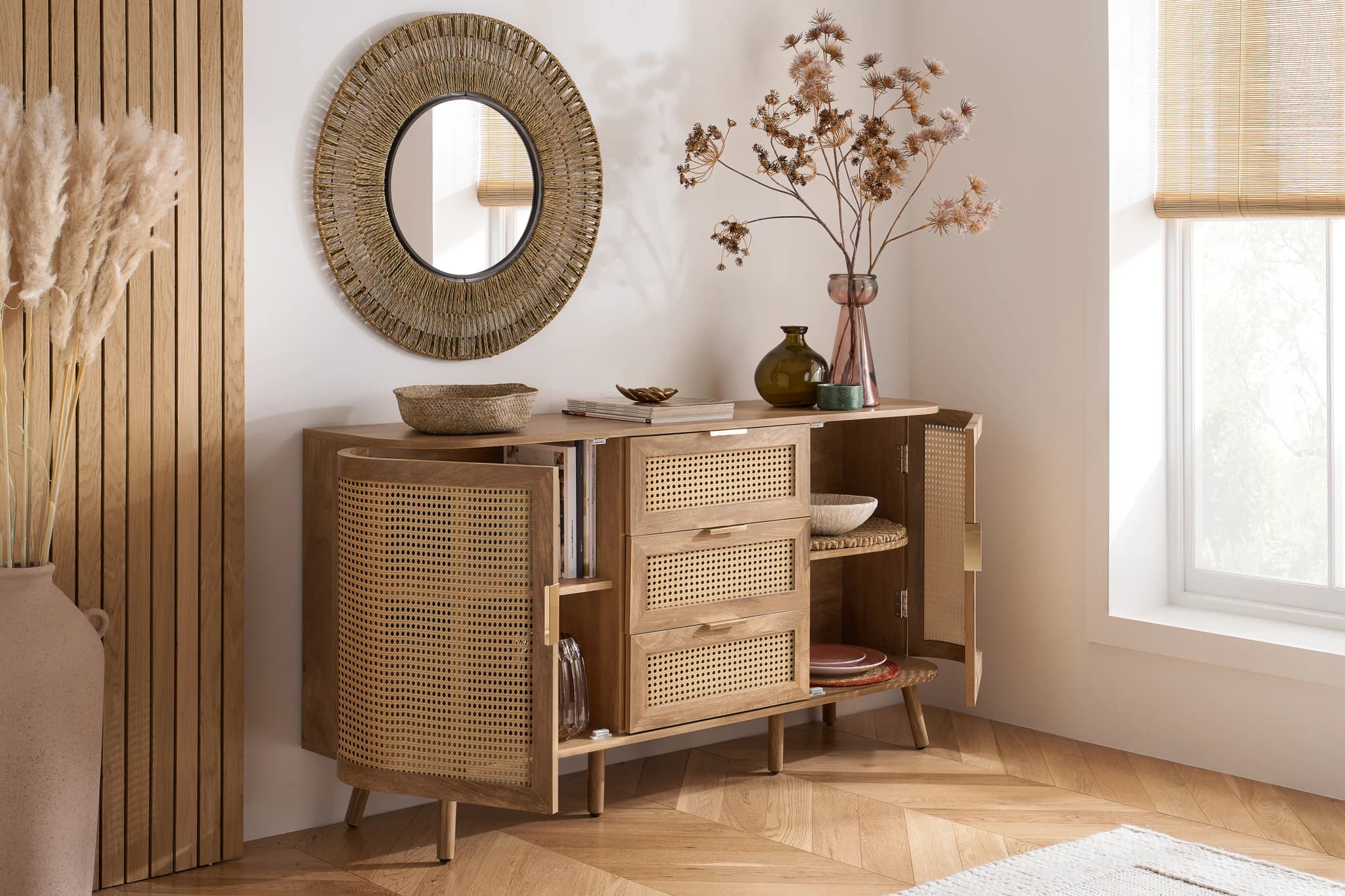 Noah 2 Door 3 Drawer Sideboard - Sideboards, photo 8 of 10