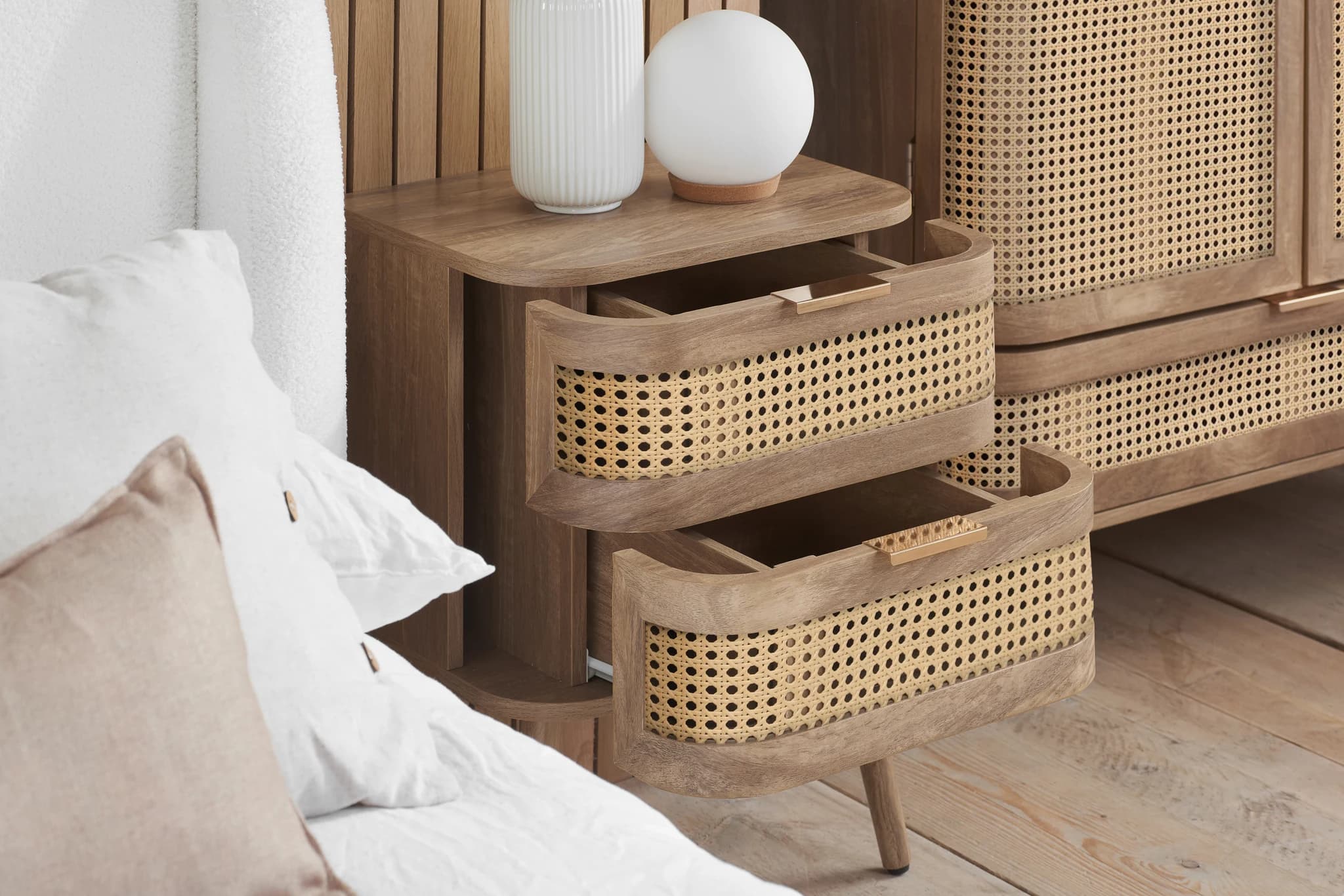 Noah 2 Drawer Bedside - Bedside tables, photo 4 of 10