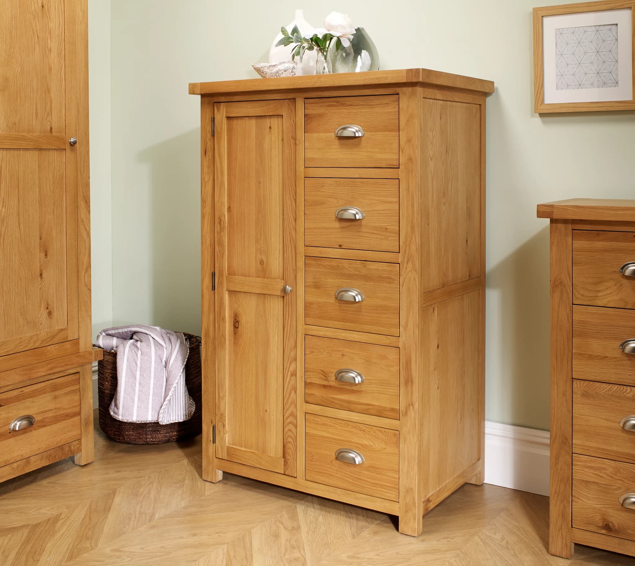 Woburn 1 Door 5 Drawer Wardrobe - Wardrobes, photo 4 of 10