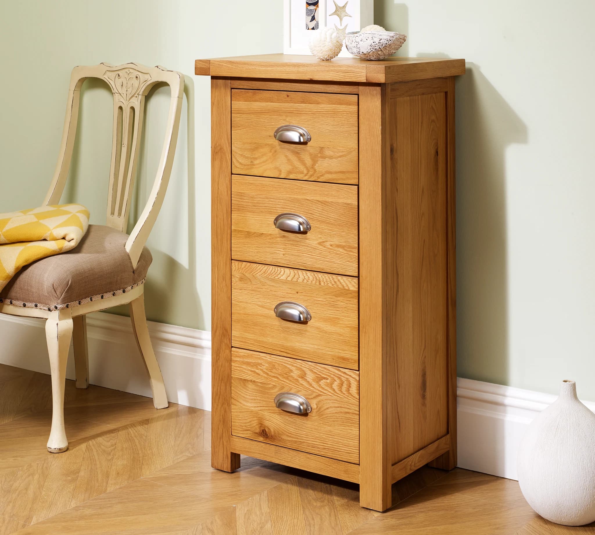 Woburn 4 Drawer Narrow Chest - Chests of drawers, photo 4 of 10