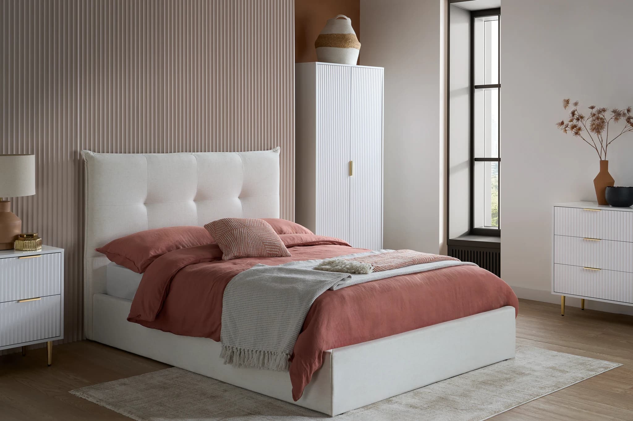 Zara 2 Door Fluted Wardrobe - Wardrobes, photo 8 of 10