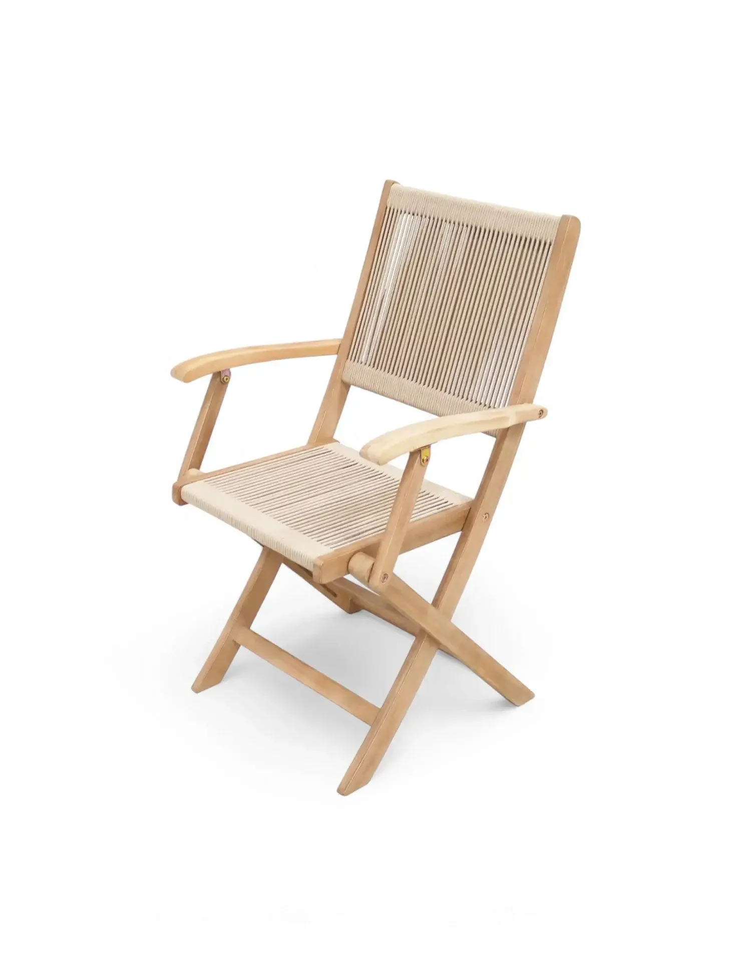 London 4 Seater Square Folding Set with London Rope Folding Armchairs - Outdoor, photo 5 of 6