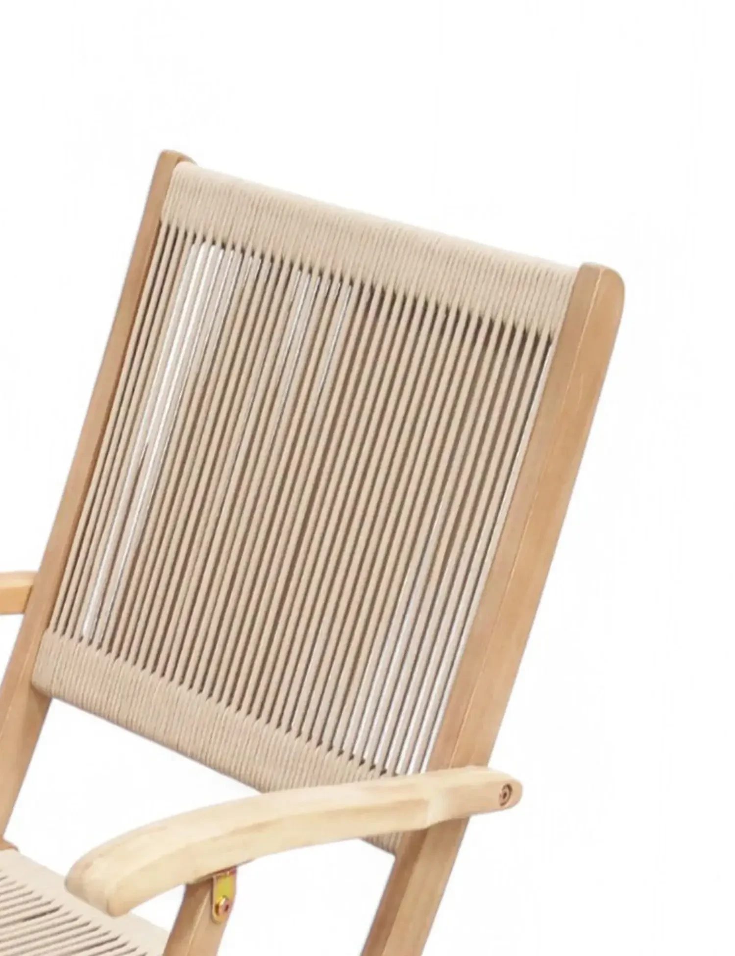 London 4 Seater Square Folding Set with London Rope Folding Armchairs - Outdoor, photo 6 of 6