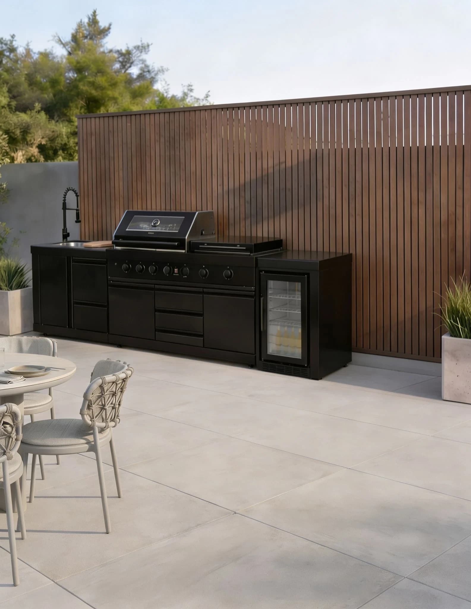 Luxe Outdoor Kitchen 7 Burner with Sink and Fridge - Outdoor kitchens, photo 1 of 8