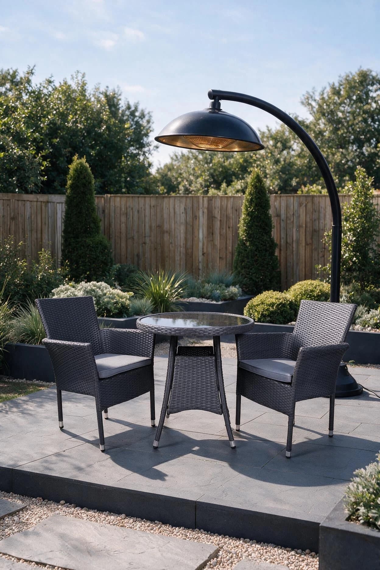 Malaga 2 Seater Fixed Bistro Set - Outdoor, photo 2 of 4