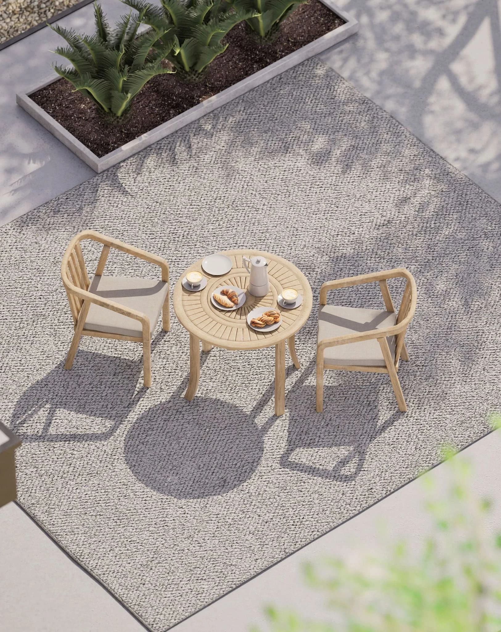 MARIS 2-Seater Round Bistro Dining Set - Outdoor, photo 4 of 6