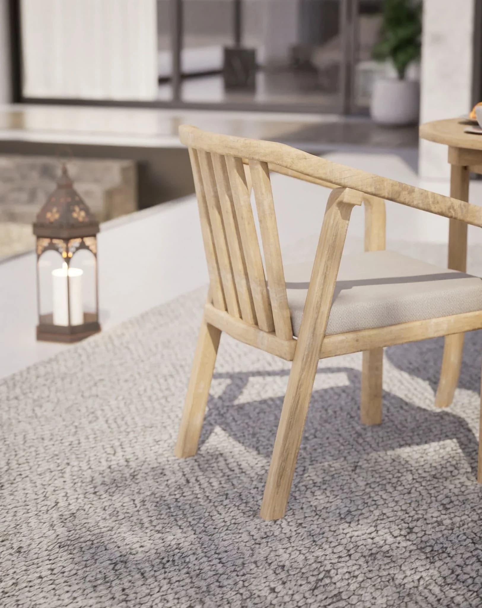 MARIS 2-Seater Round Bistro Dining Set - Outdoor, photo 5 of 6