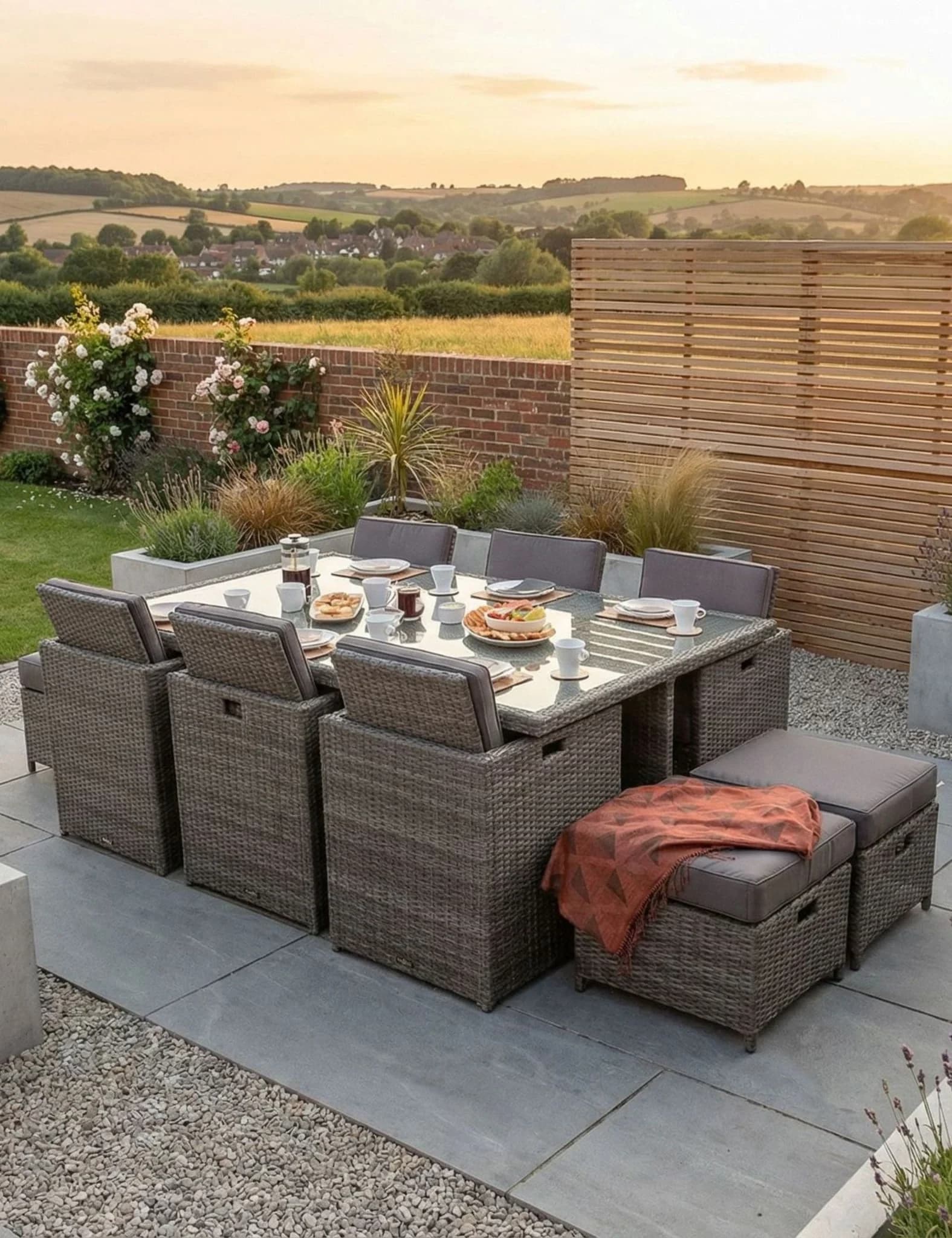 Paris 10 Seater Cube Dining Set - Outdoor, photo 2 of 6