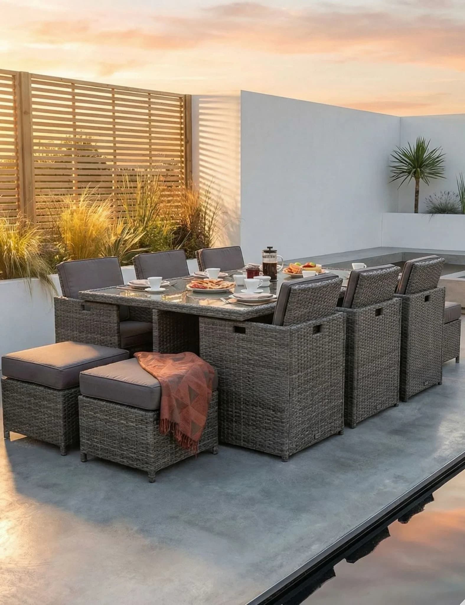 Paris 10 Seater Cube Dining Set - Outdoor, photo 1 of 6