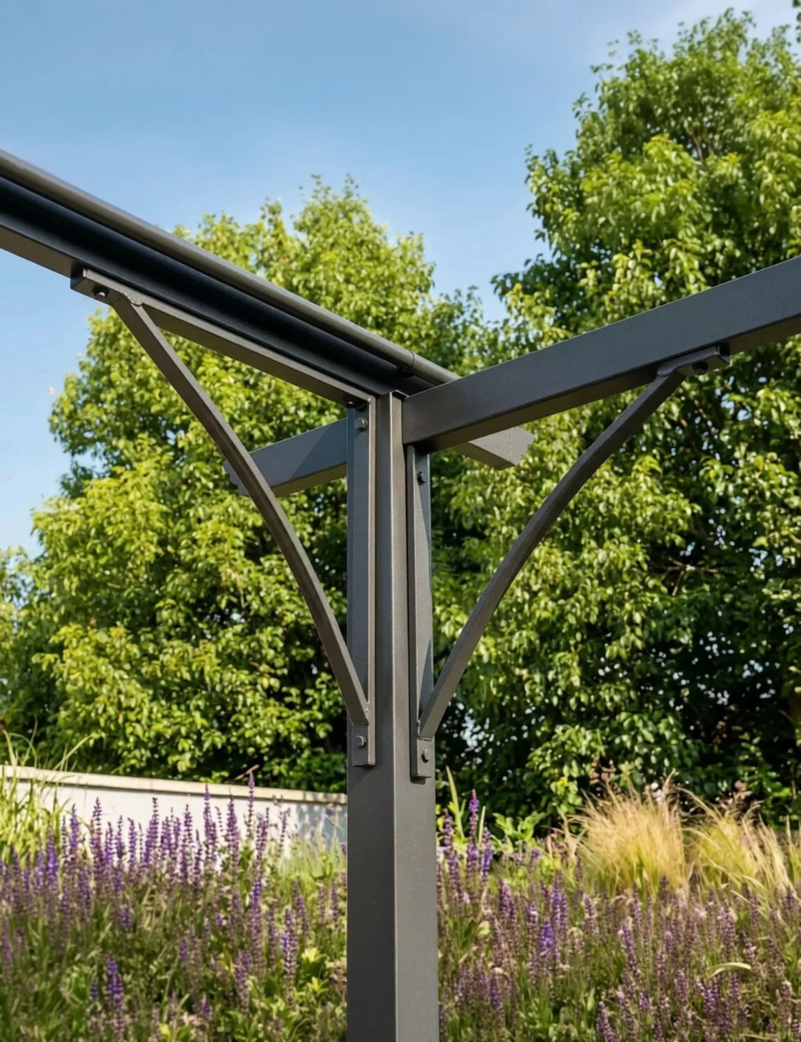 Prague Pergola Gazebo — 3.5m × 3.5m Grey - Pergolas, photo 2 of 4