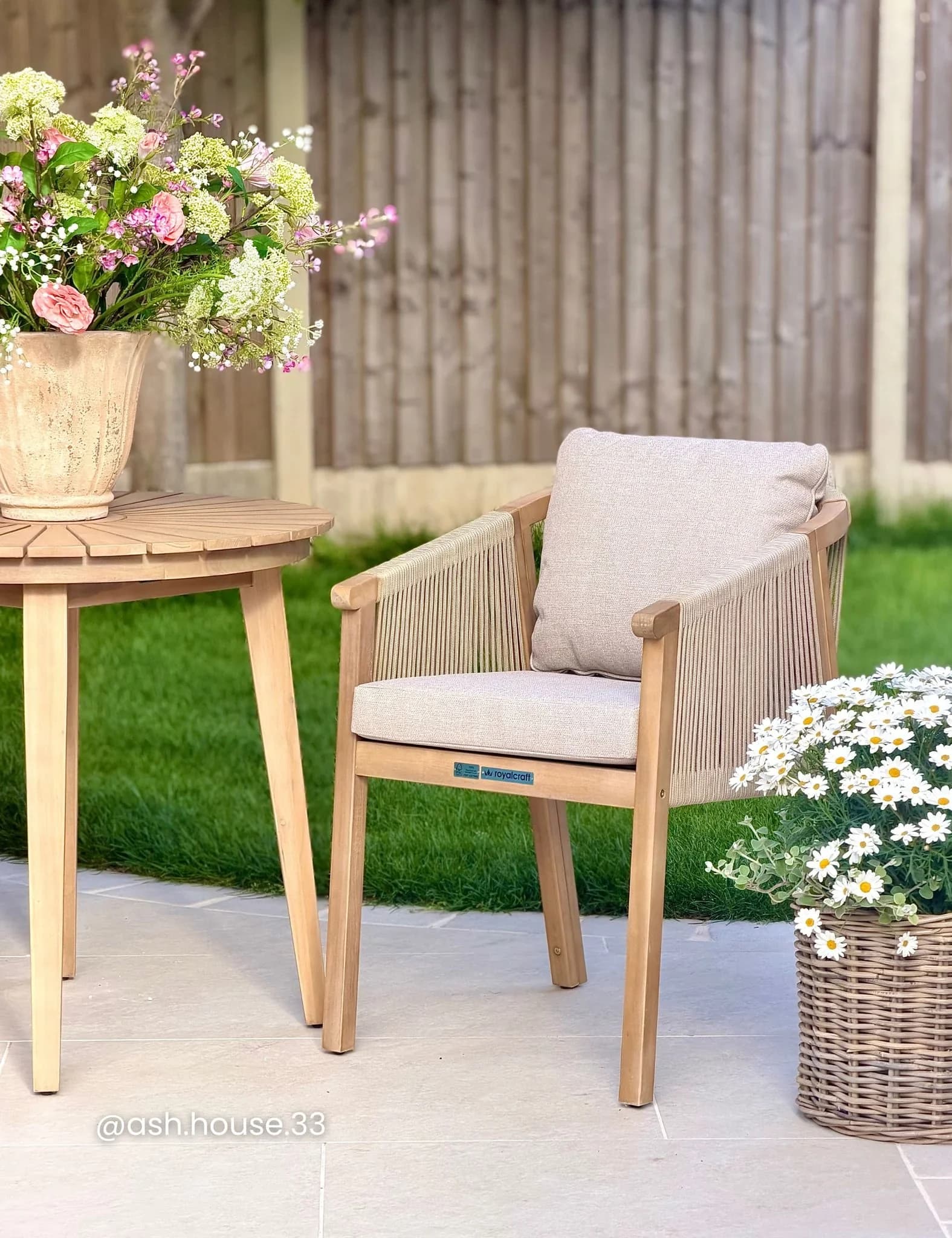 Roma 2 Seater Round Sunray Bistro Set with Roma Dining Chairs - Outdoor, photo 2 of 6