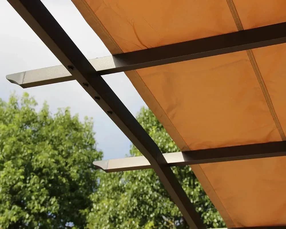 San Remo Sliding Pergola Gazebo — Mocha - Pergolas, photo 4 of 5