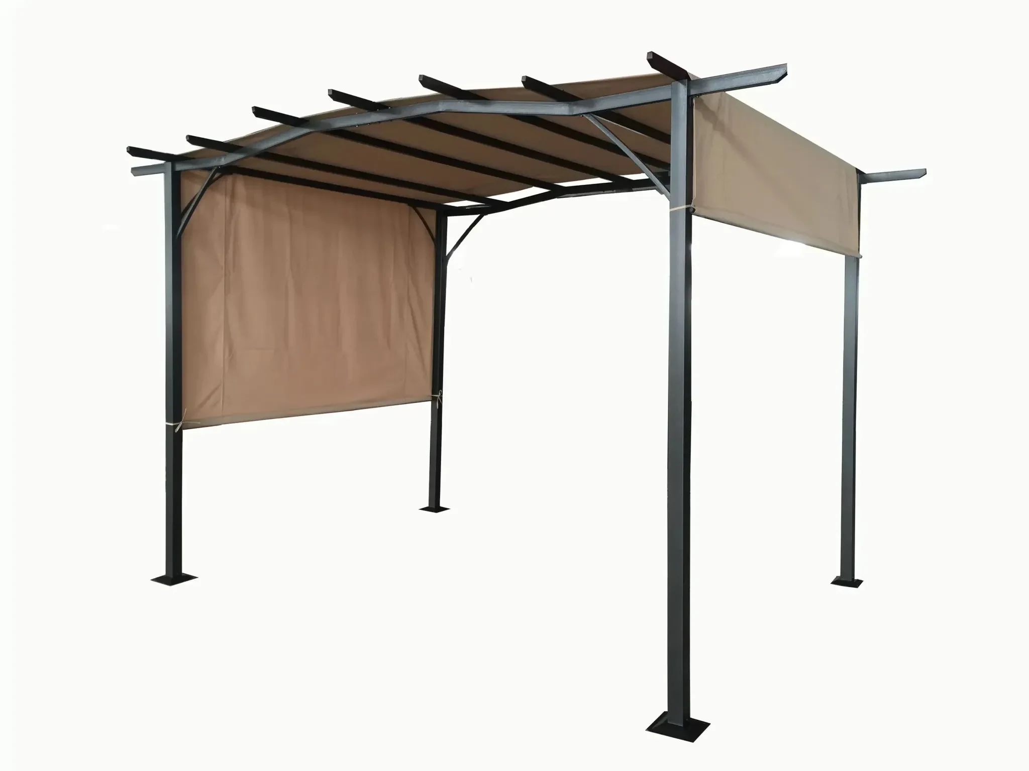 San Remo Sliding Pergola Gazebo — Mocha - Pergolas, photo 5 of 5