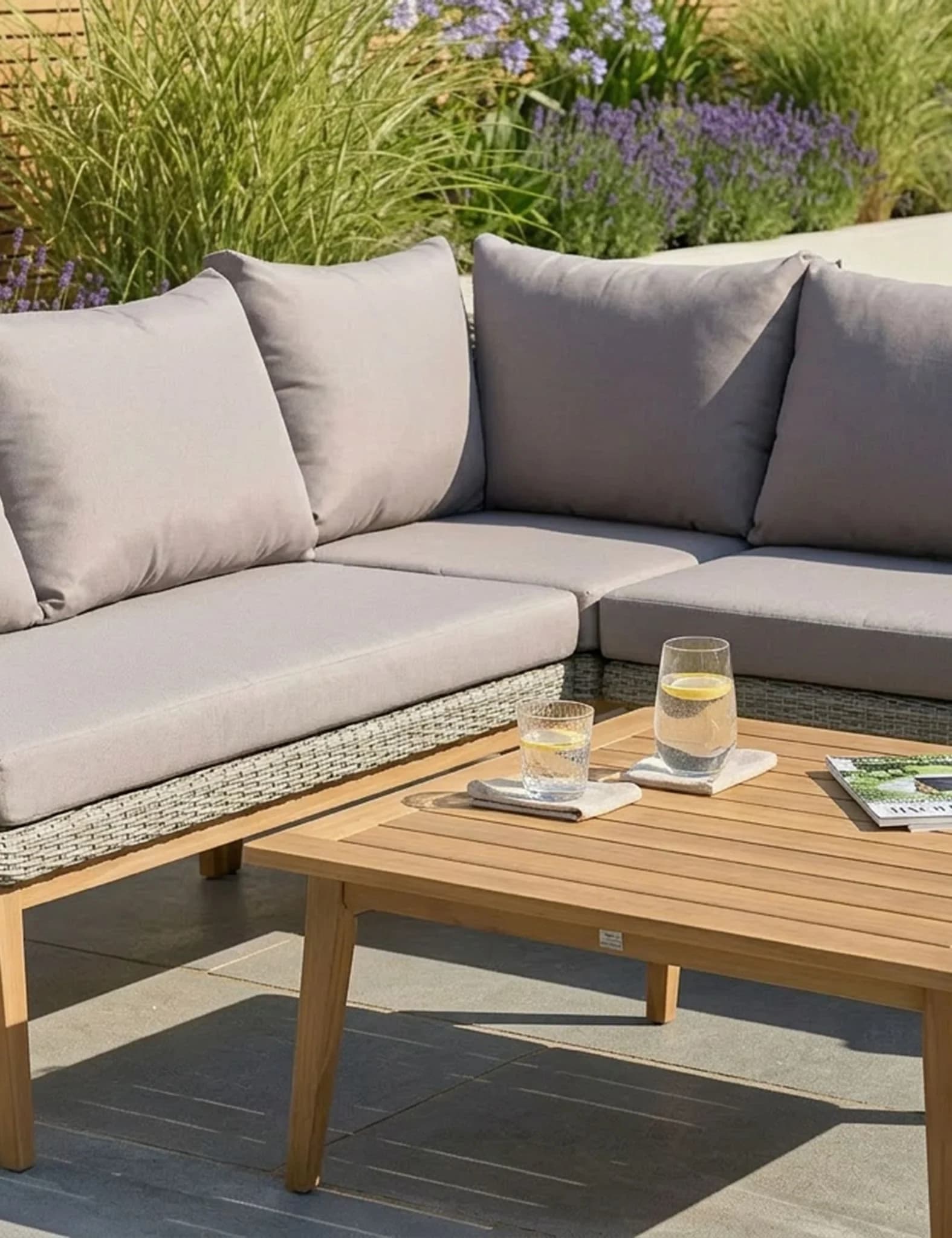 Sol 5 Seater Corner Lounge Set with Square Coffee Table - Outdoor, photo 2 of 6