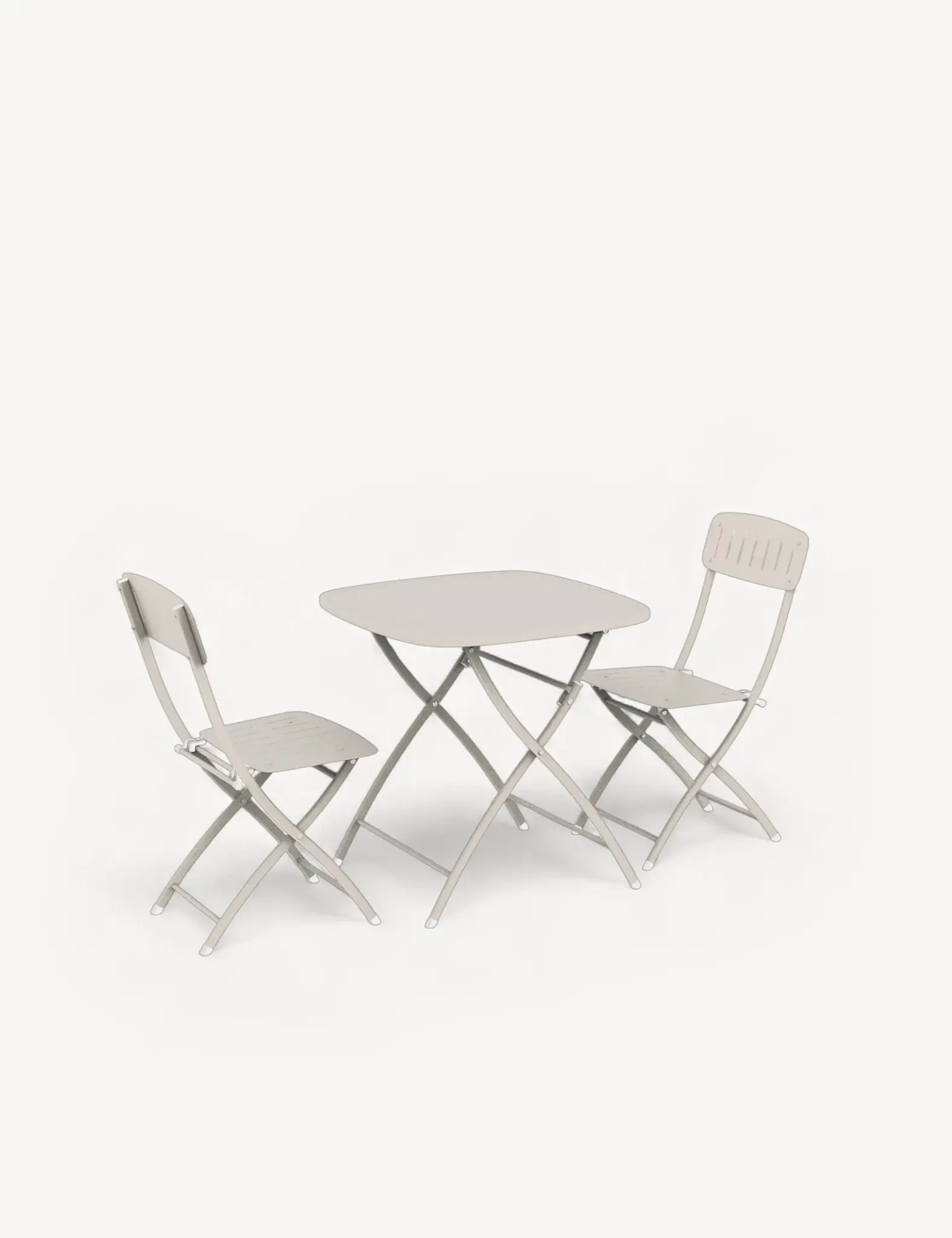 Venice 2 Seater Folding Bistro Set in Cashmere - Outdoor, photo 5 of 5