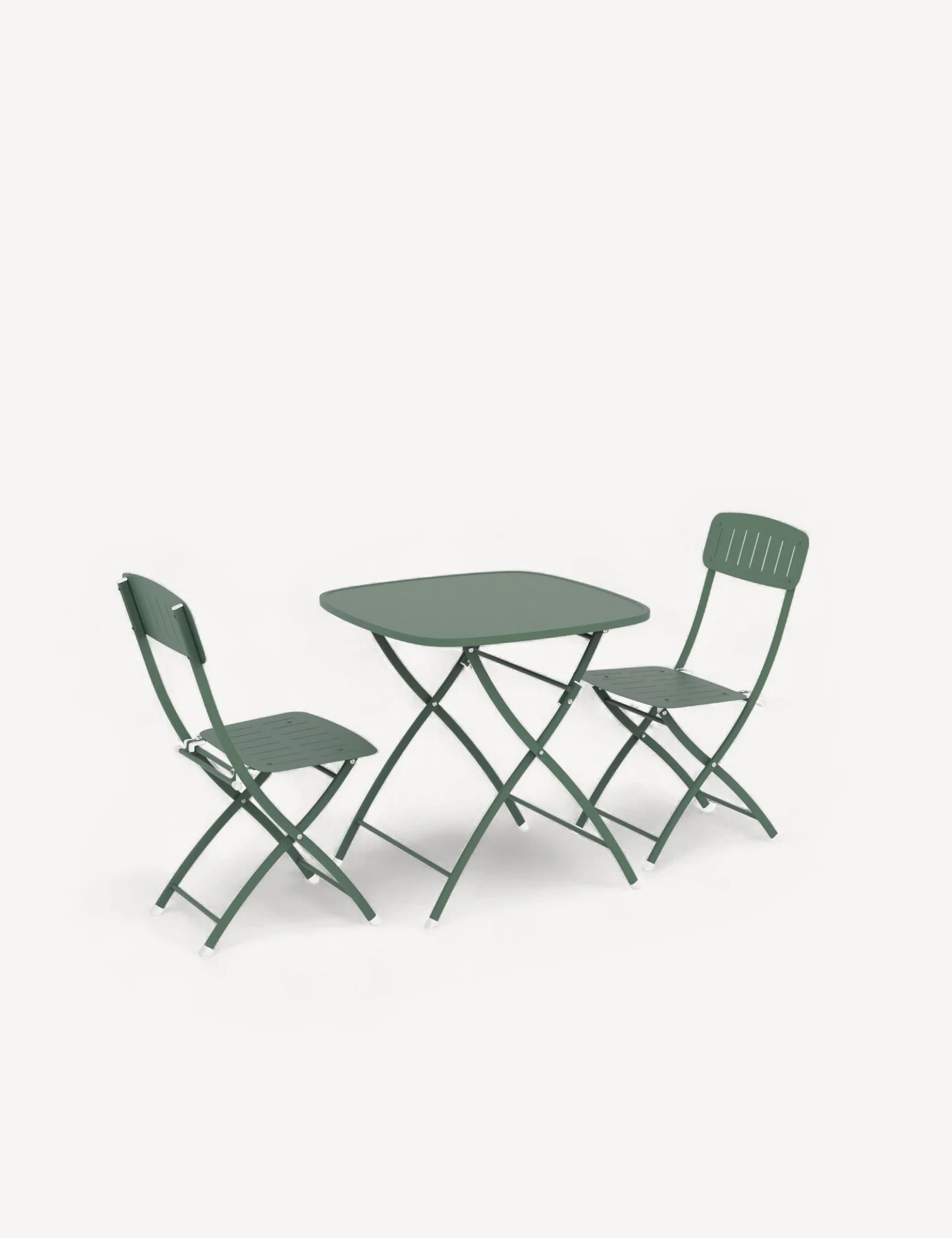 Venice 2 Seater Folding Bistro Set in Moss - Outdoor, photo 6 of 6