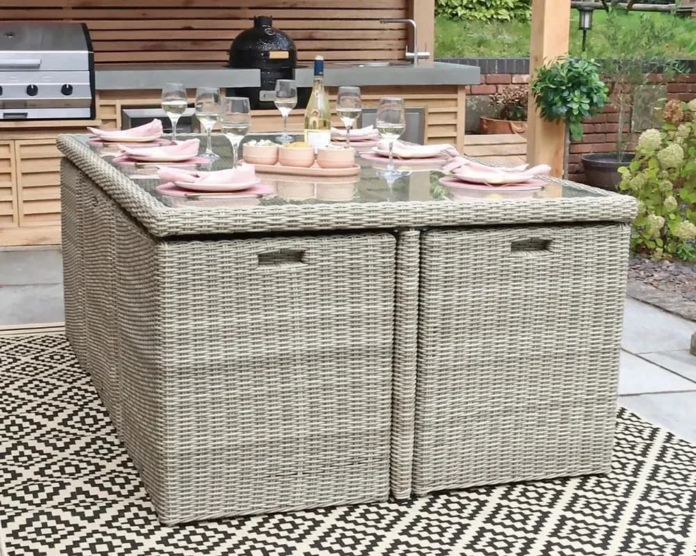 Wentworth 10 Seater Cube Dining Set - Outdoor, photo 5 of 6