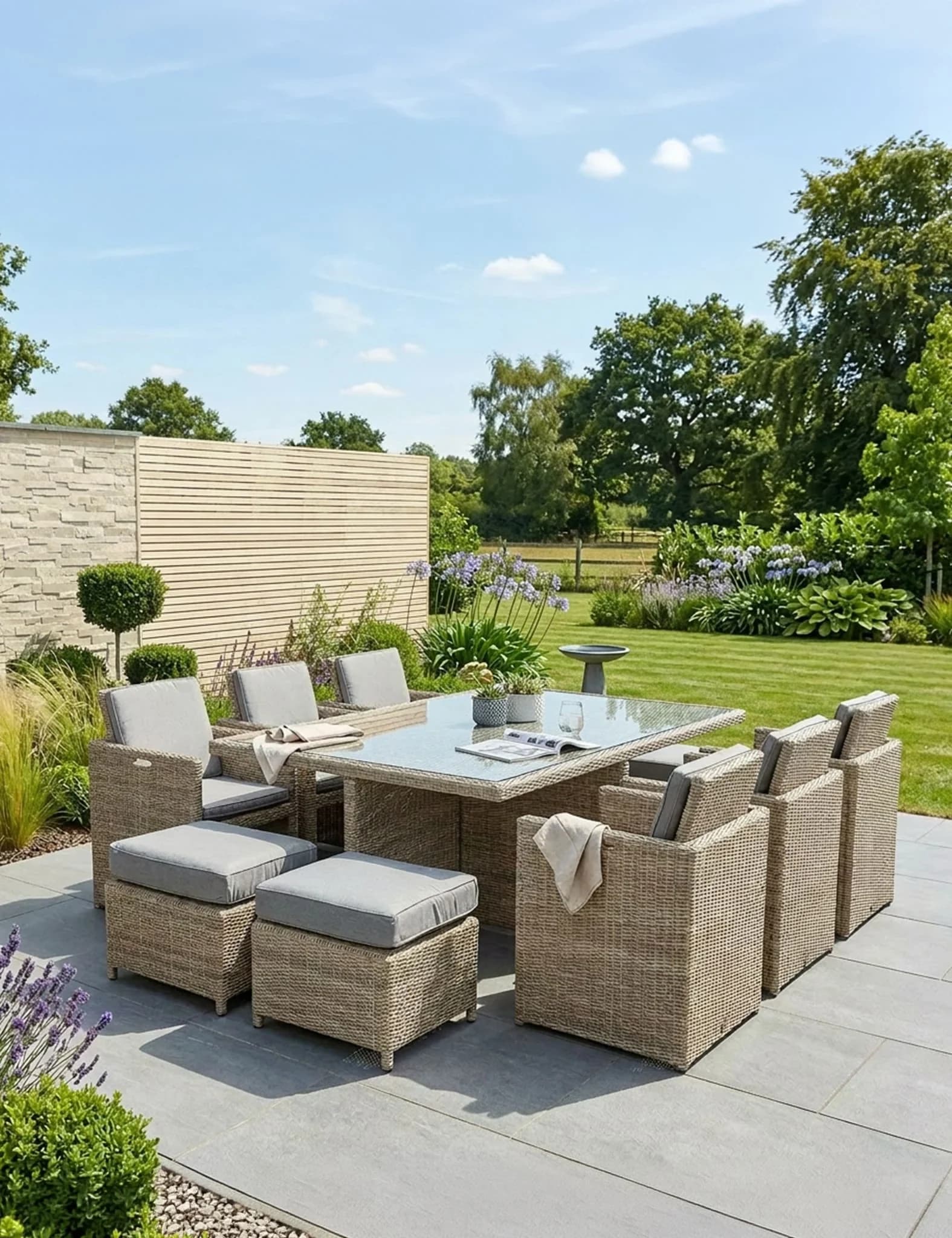 Wentworth 10 Seater Cube Dining Set - Outdoor, photo 1 of 6