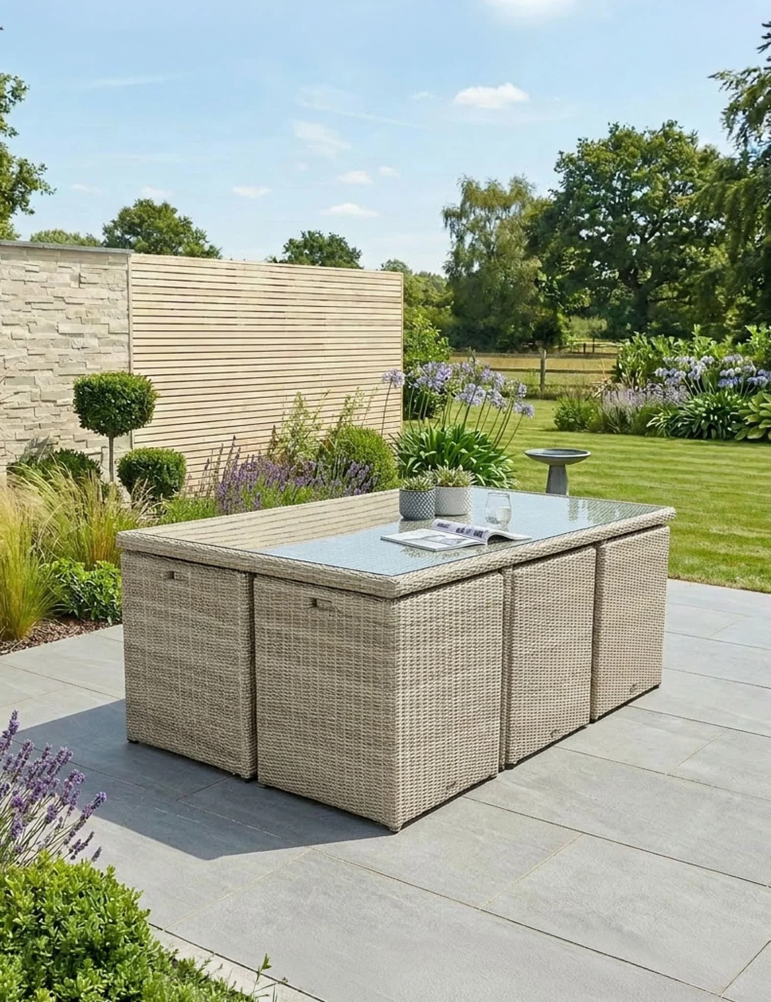 Wentworth 10 Seater Cube Dining Set - Outdoor, photo 2 of 6