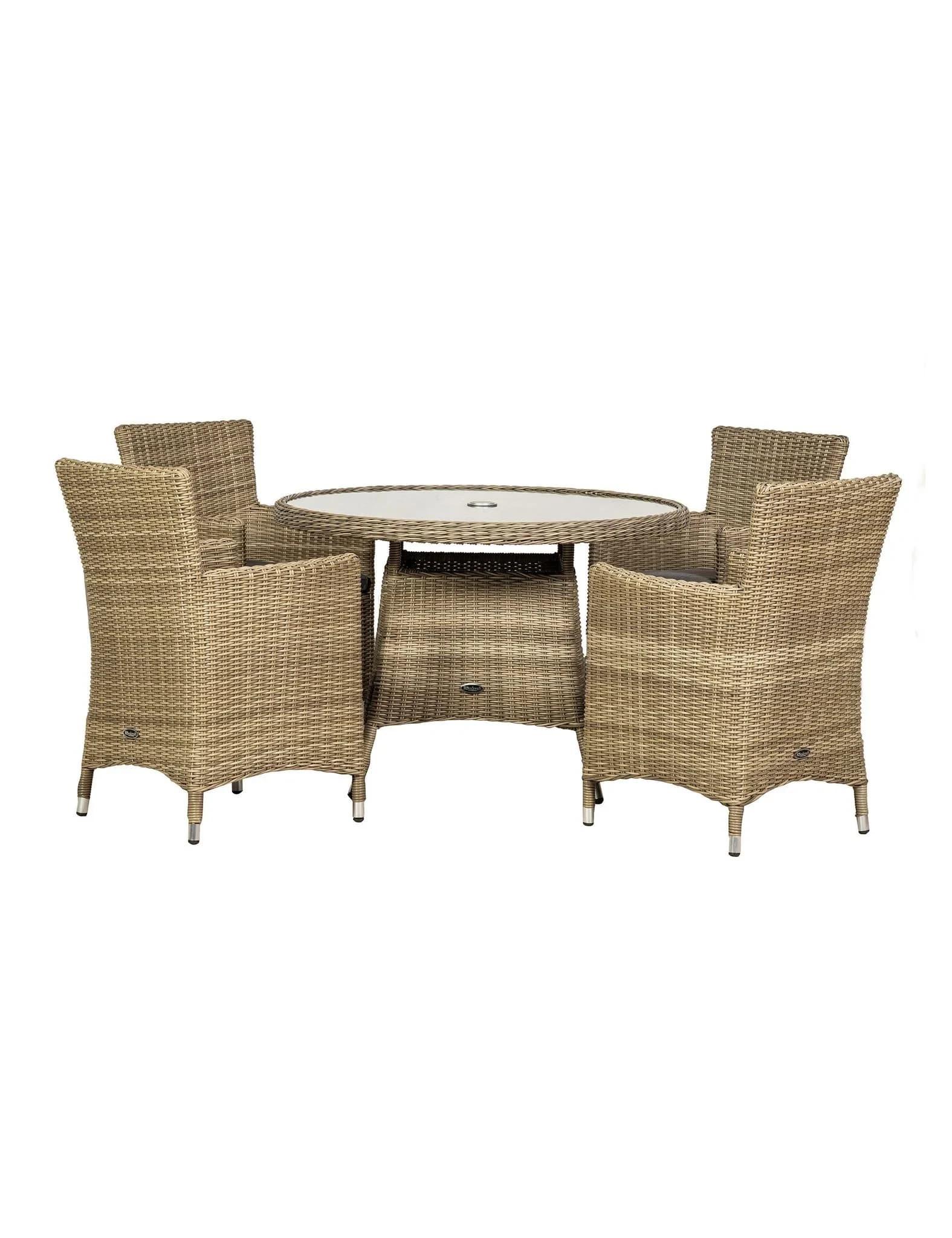 Wentworth 4 Seater Carver Dining Set - Outdoor, photo 6 of 7