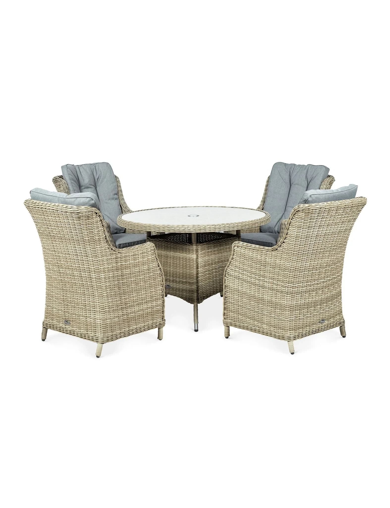 Wentworth 4 Seater Comfort Dining Set - Outdoor, photo 4 of 6