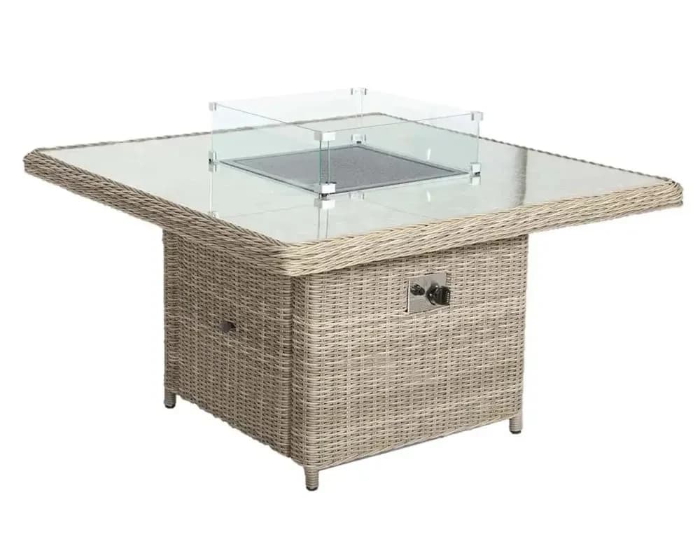 Wentworth 8 Seater Deluxe Modular Corner Dining & Lounging Set with Square Fire Pit Table - Outdoor, photo 4 of 6