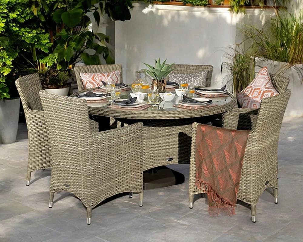 Wentworth 6 Seater Carver Dining Set - Outdoor, photo 2 of 7