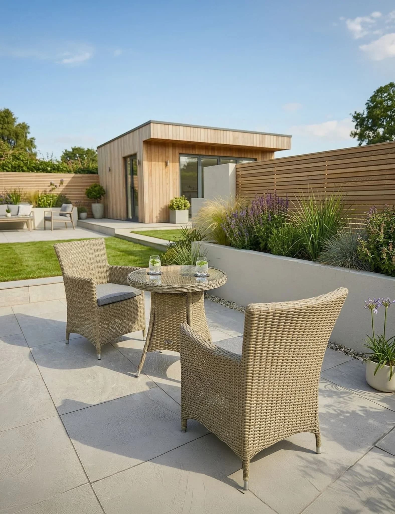 Wentworth 2 Seater Carver Bistro Set - Outdoor, photo 2 of 6