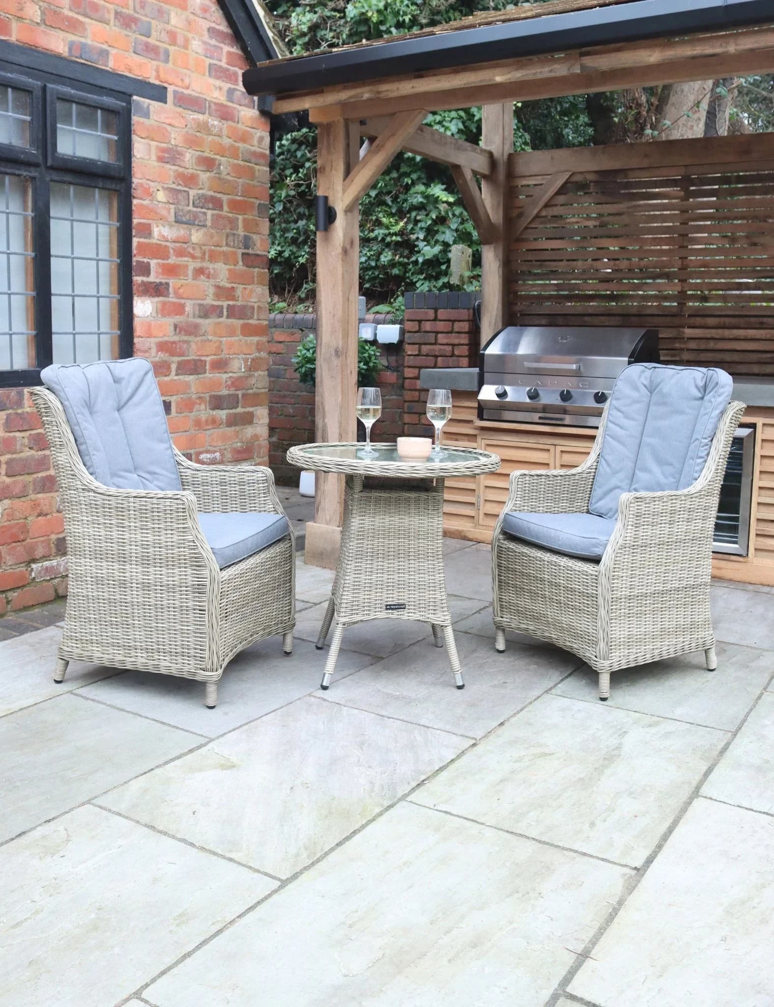 Wentworth 2 Seater Comfort Bistro Set - Outdoor, photo 1 of 6