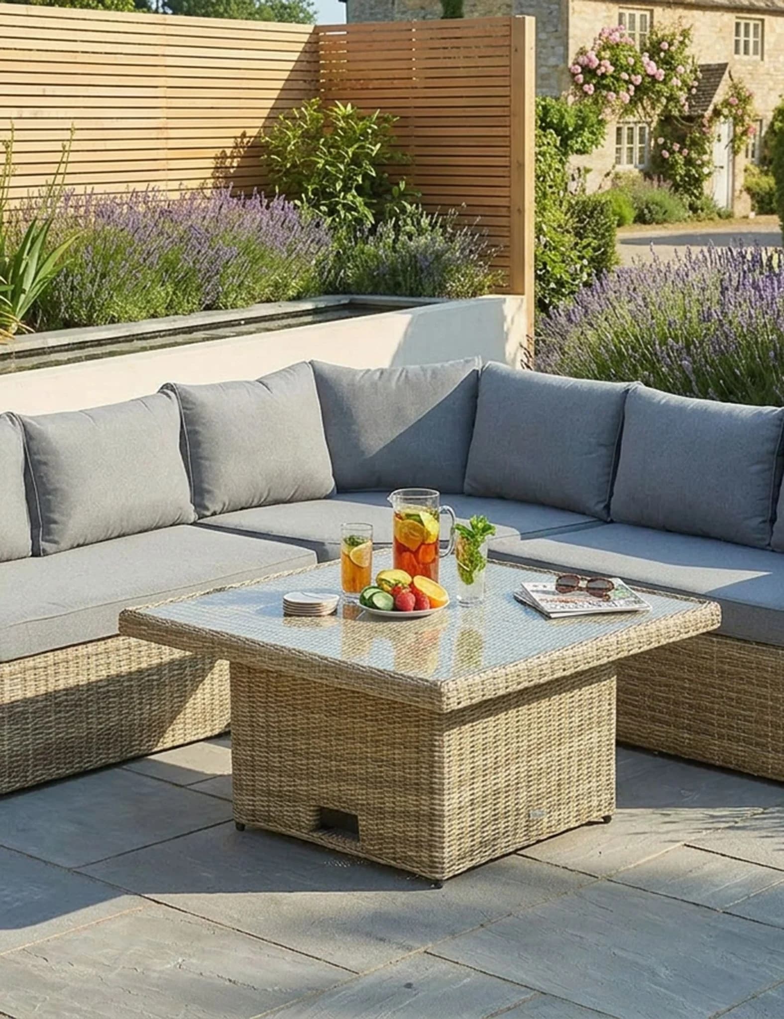 Wentworth 6 Seater Adjustable Corner Lounging Set - Outdoor, photo 3 of 3
