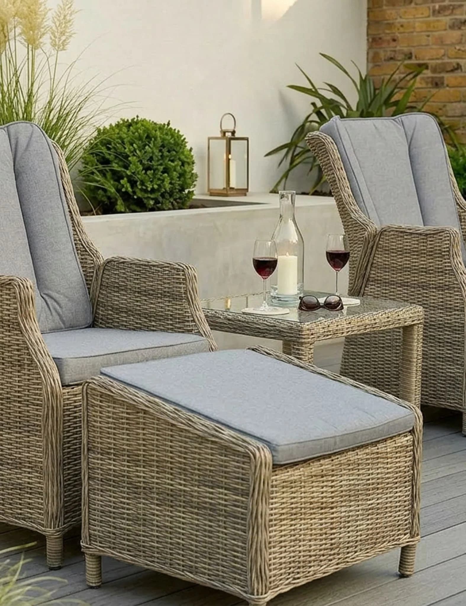 Wentworth 2 Seater Recliner Comfort Set - Outdoor, photo 2 of 4