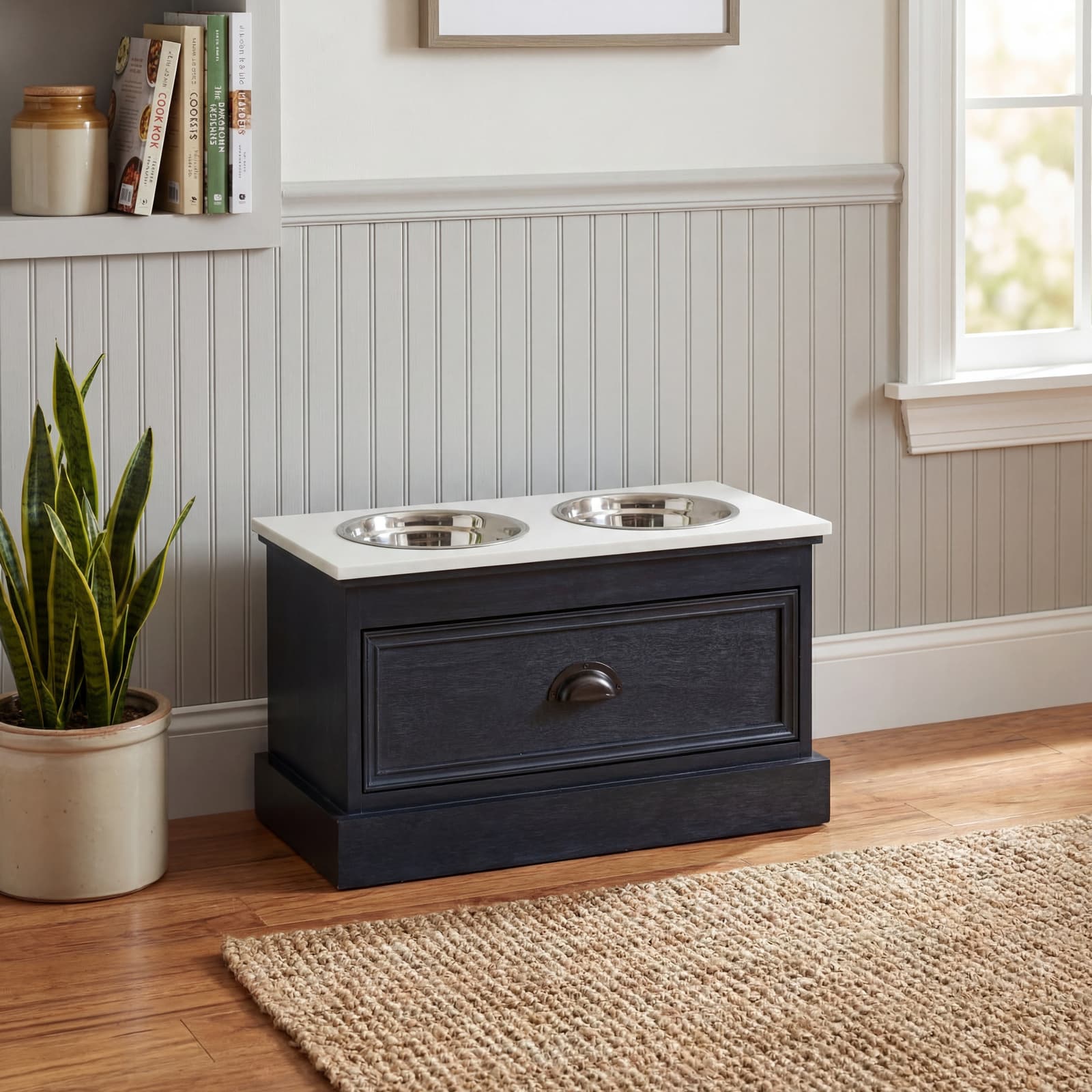 Contour Collection Pet Feeder Table - Tables, photo 2 of 5