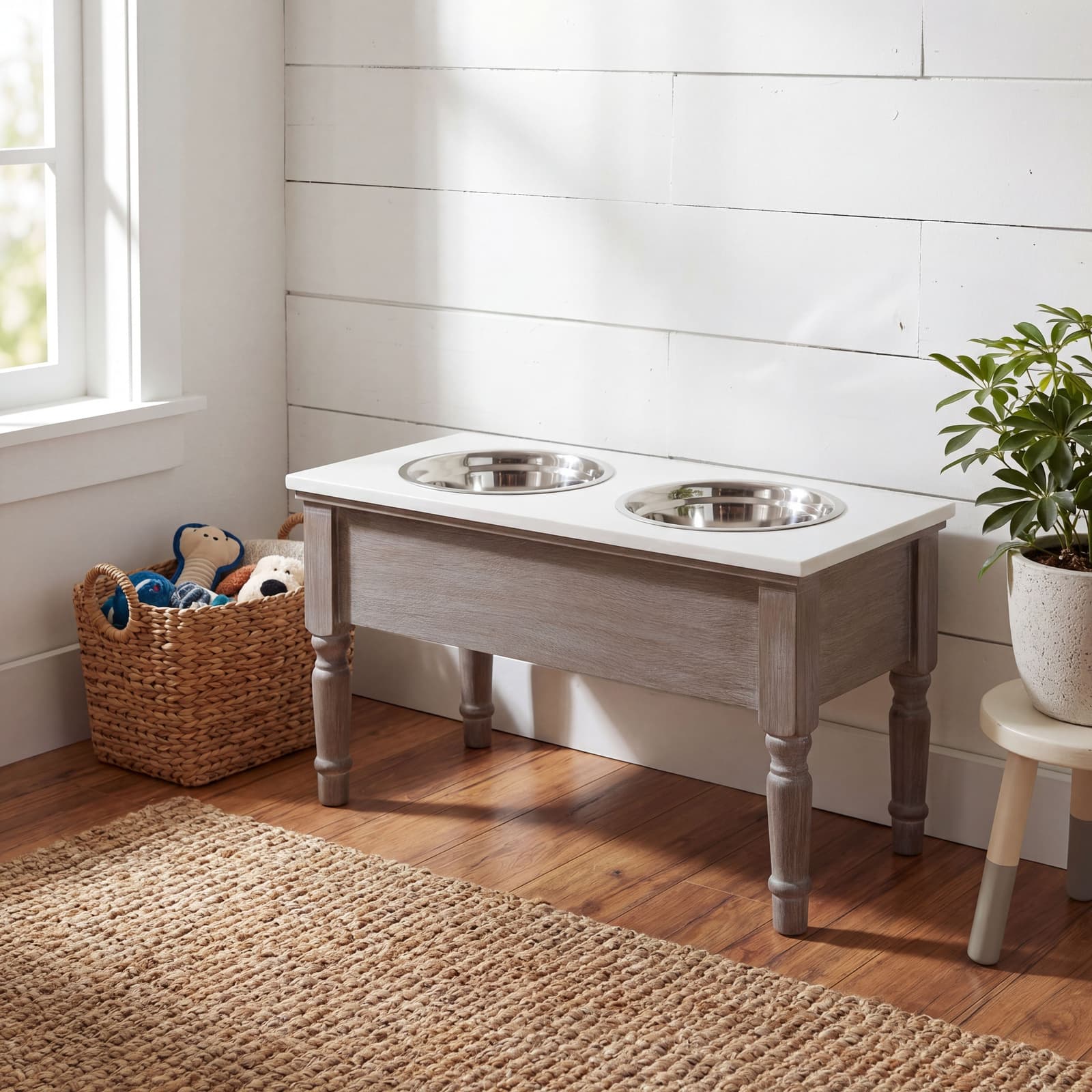 Serene Collection Pet Feeder Table - Tables, photo 2 of 5