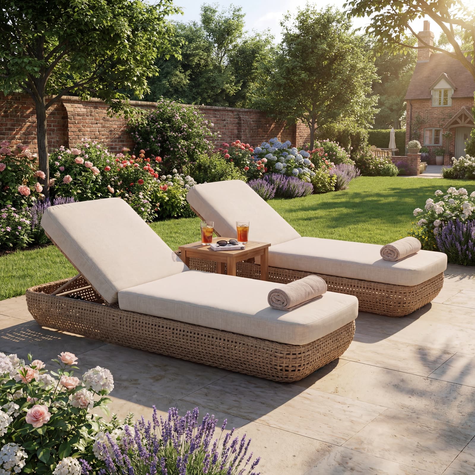 Bloom Collection Outdoor Sunbed - Outdoor, photo 2 of 6