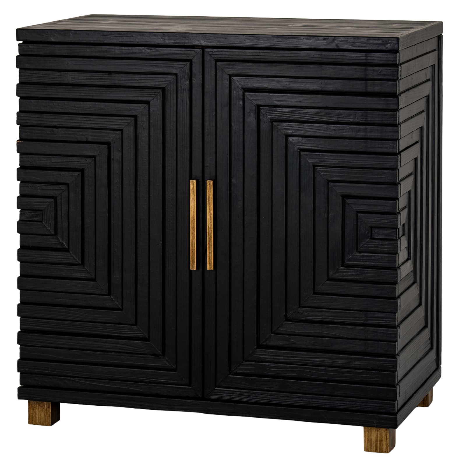 Lennox Black 2 Door Small Sideboard - Sideboards, photo 3 of 6