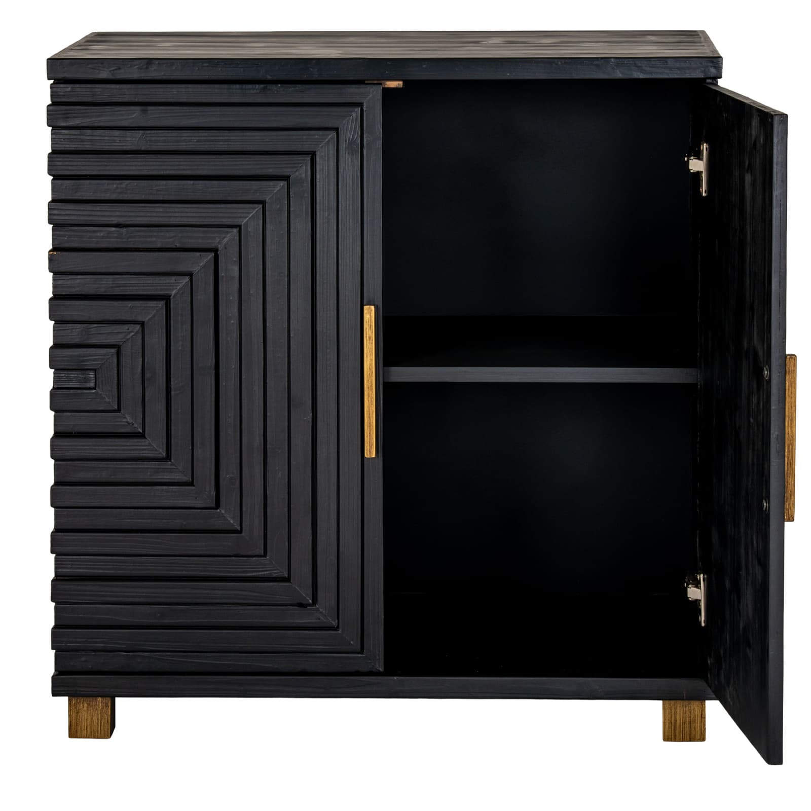 Lennox Black 2 Door Small Sideboard - Sideboards, photo 6 of 6