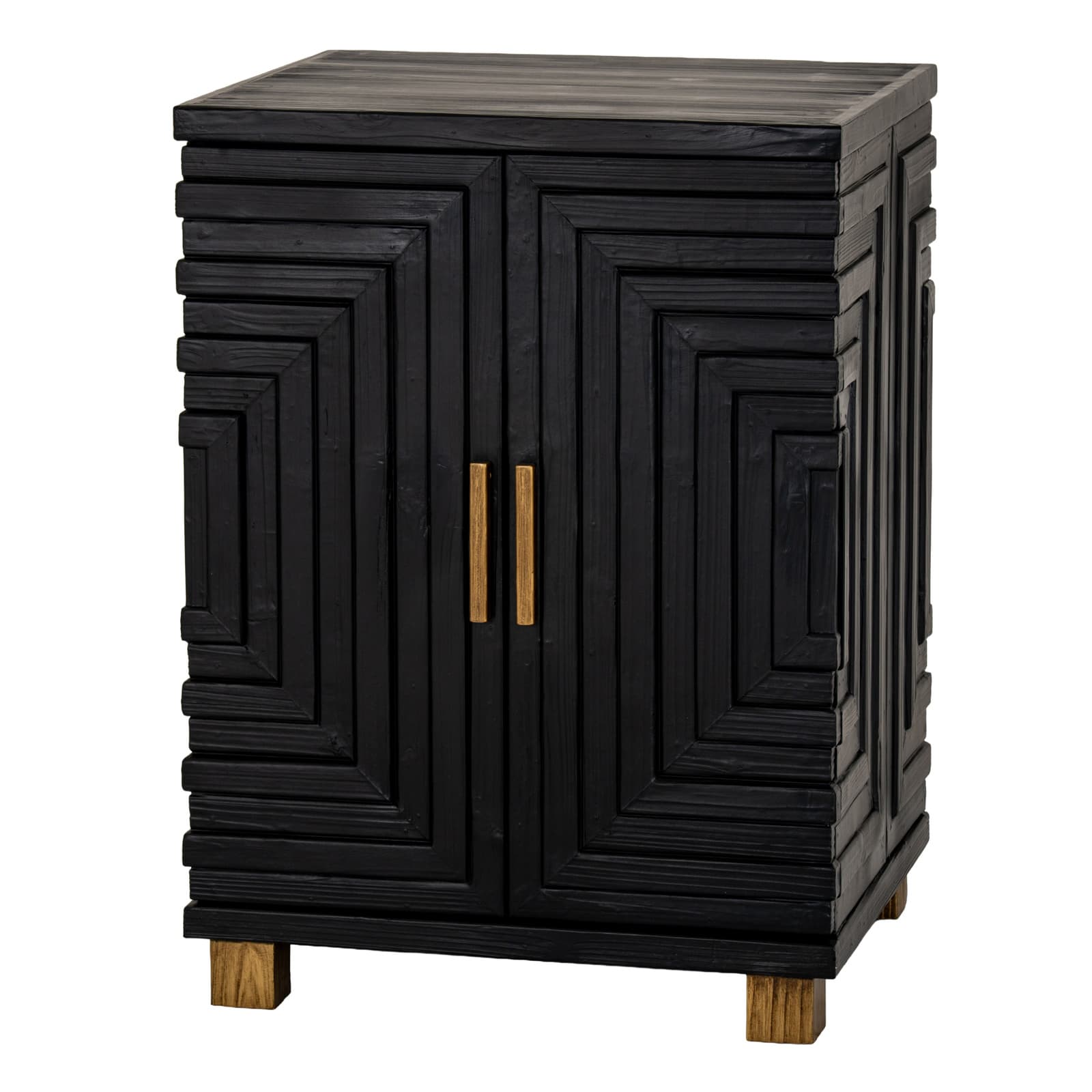 Lennox Black 2 Door Side Cupboard - Cabinets, photo 3 of 6