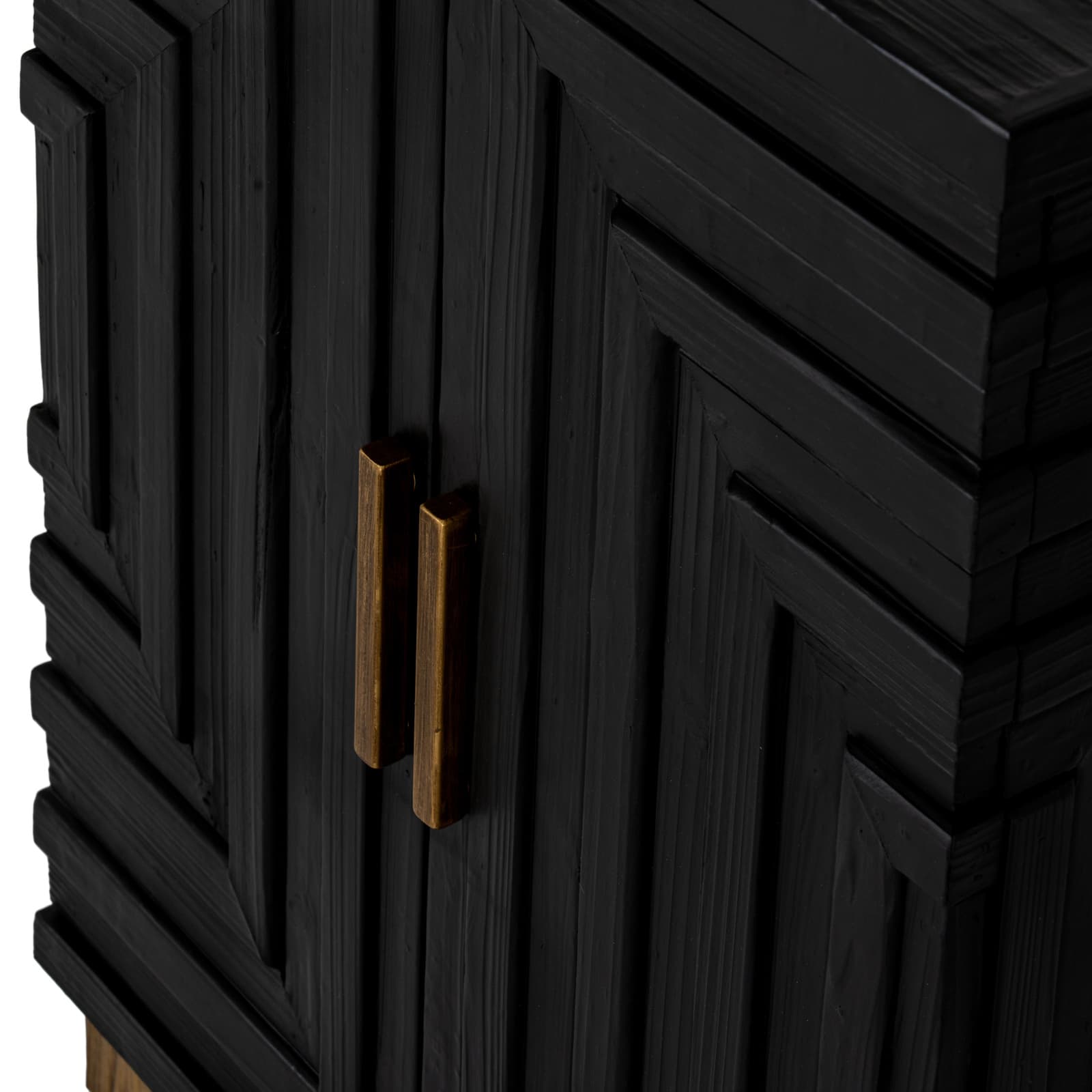 Lennox Black 2 Door Side Cupboard - Cabinets, photo 6 of 6