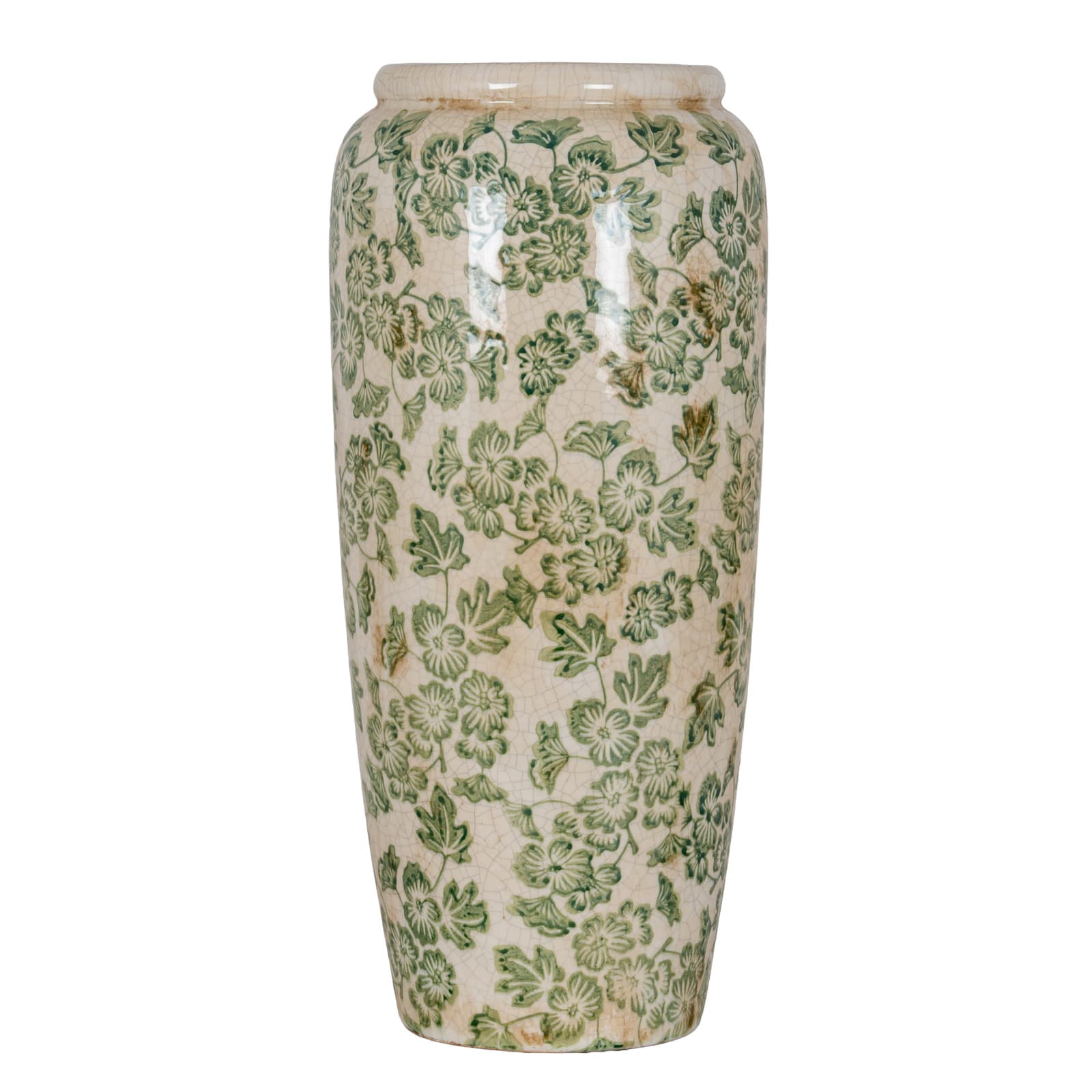 Large Green Clover Tall Olpe Vase - Vases, photo 3 of 5