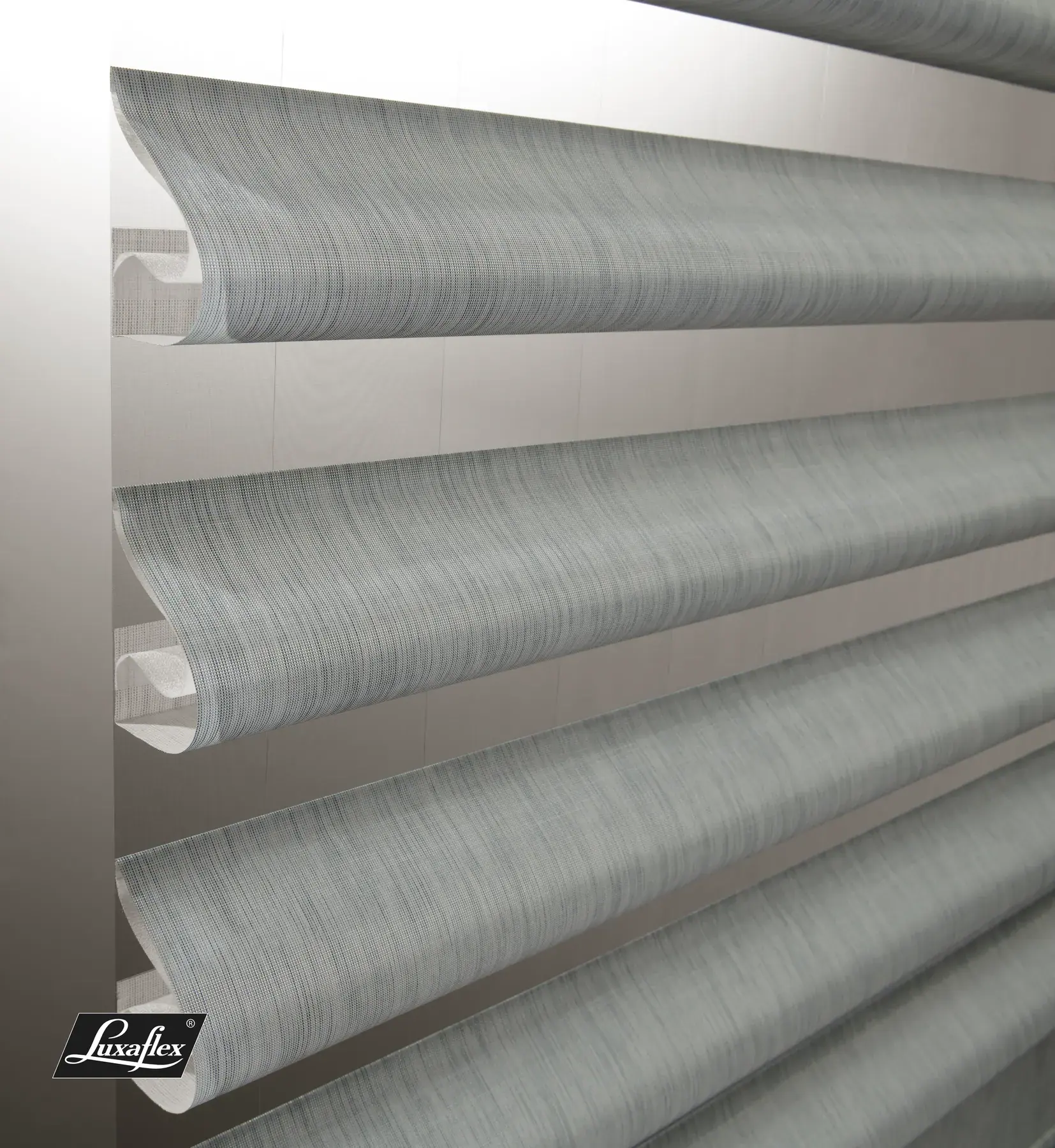 Luxaflex Pirouette soft shade fabric vanes, close detail