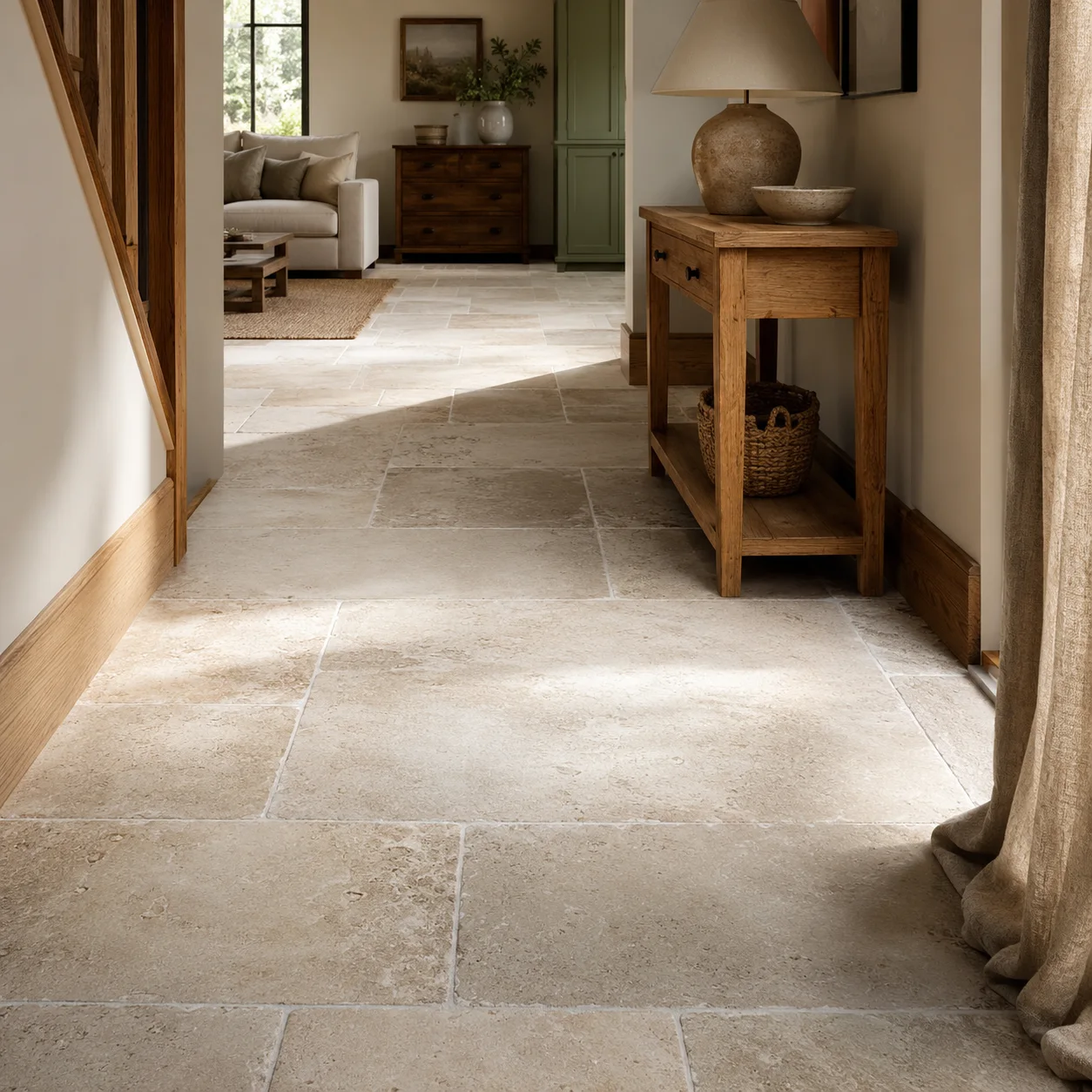 Showroom floor layout showing wood, stone and carpet samples
