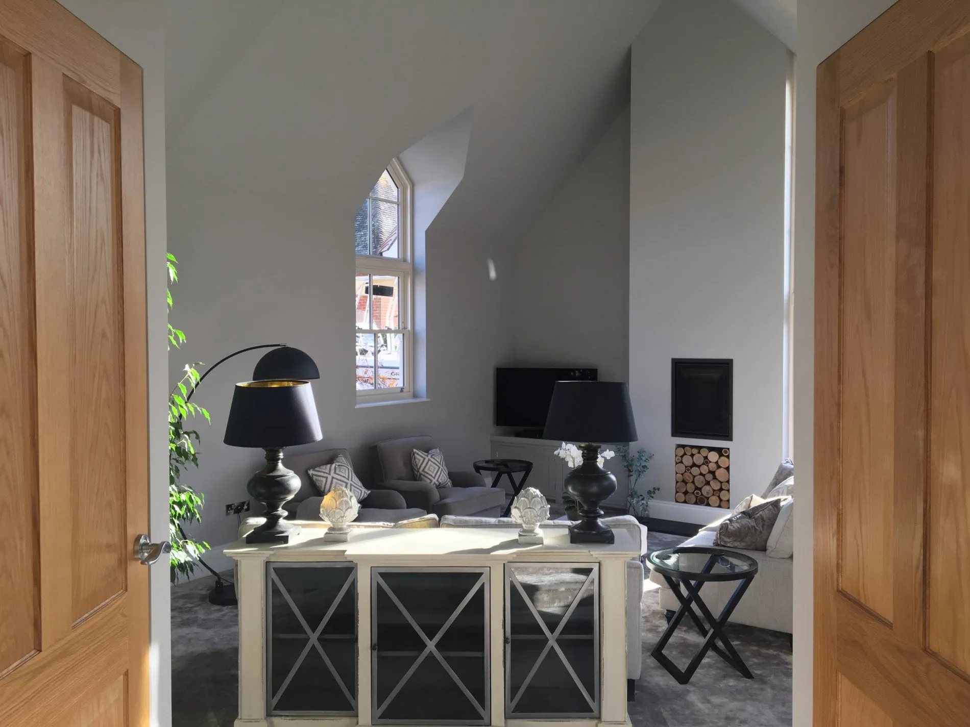 Fitted living space from a Crestwood of Lymington interiors project