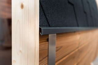 Ember 160 thermowood wall detail