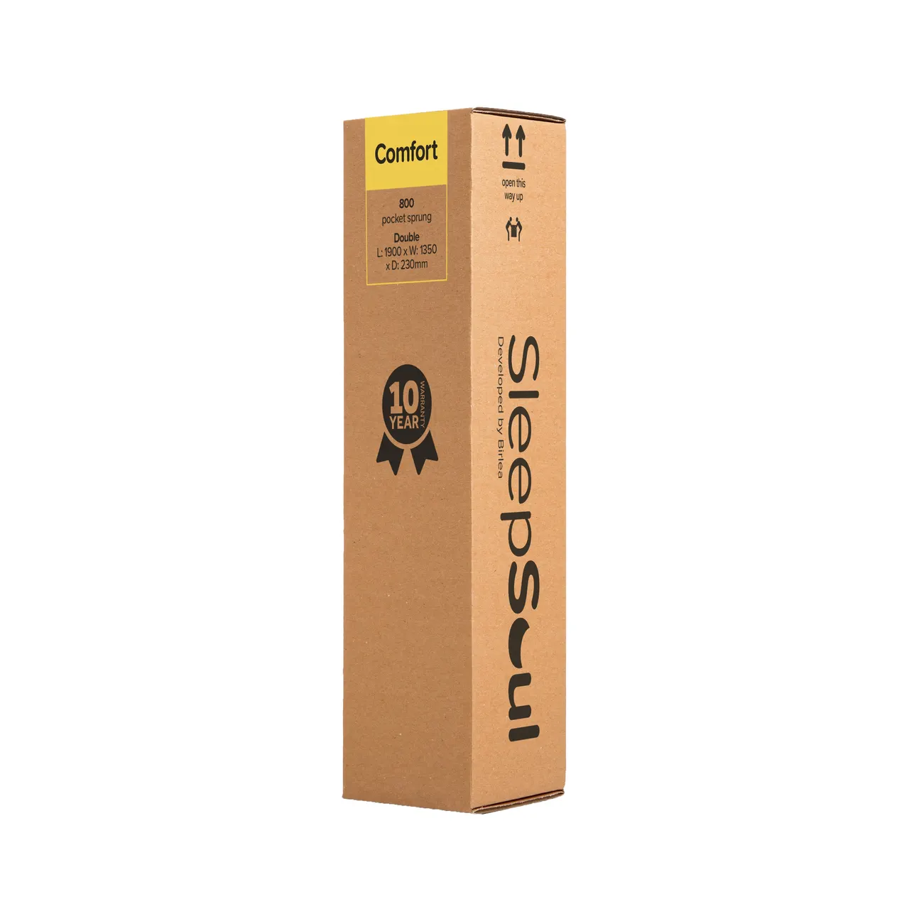 SleepSoul Comfort: How it arrives, boxed and rolled
