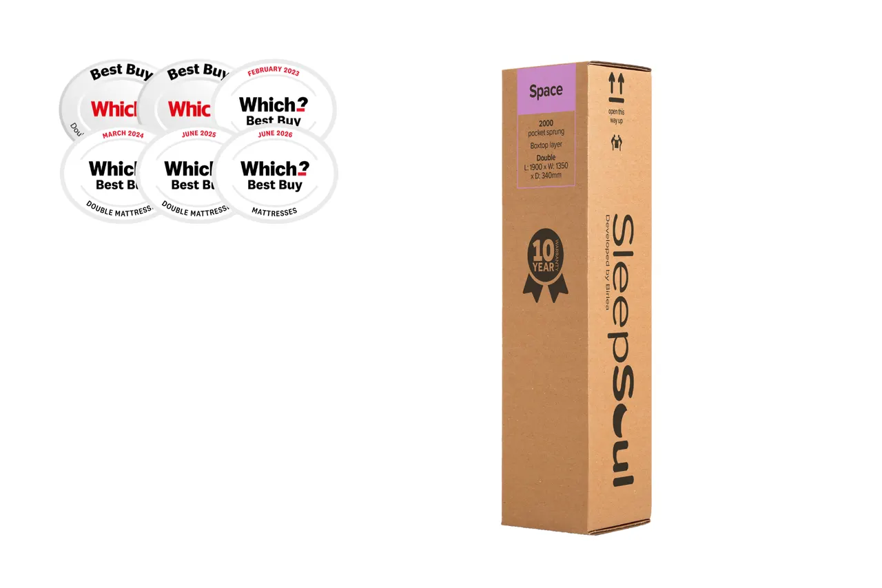 SleepSoul Space: How it arrives, boxed and rolled